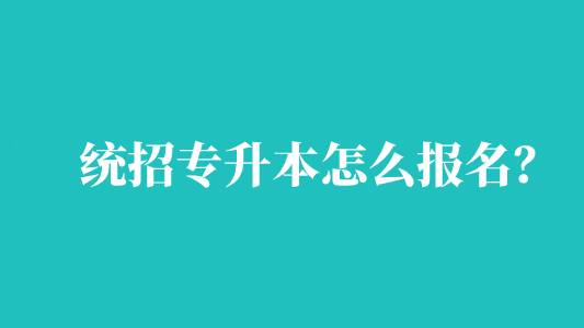 統(tǒng)招專升本怎么報名？