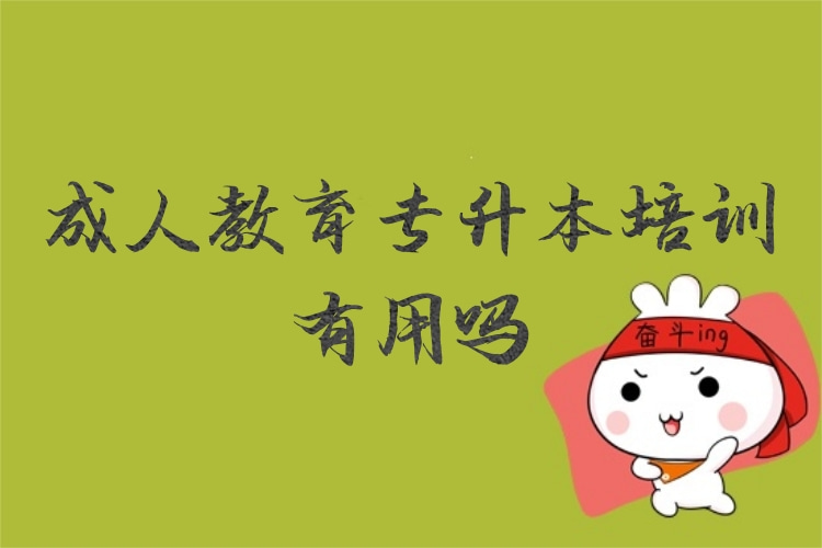 成人教育專升本培訓(xùn)有用嗎？