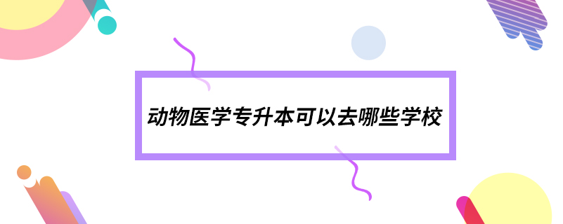 動(dòng)物醫(yī)學(xué)專(zhuān)升本可以去哪些學(xué)校