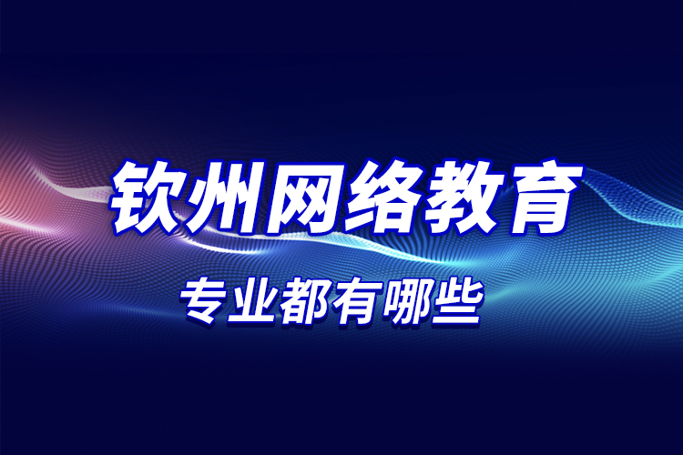 欽州網(wǎng)絡(luò)教育專業(yè)都有哪些？