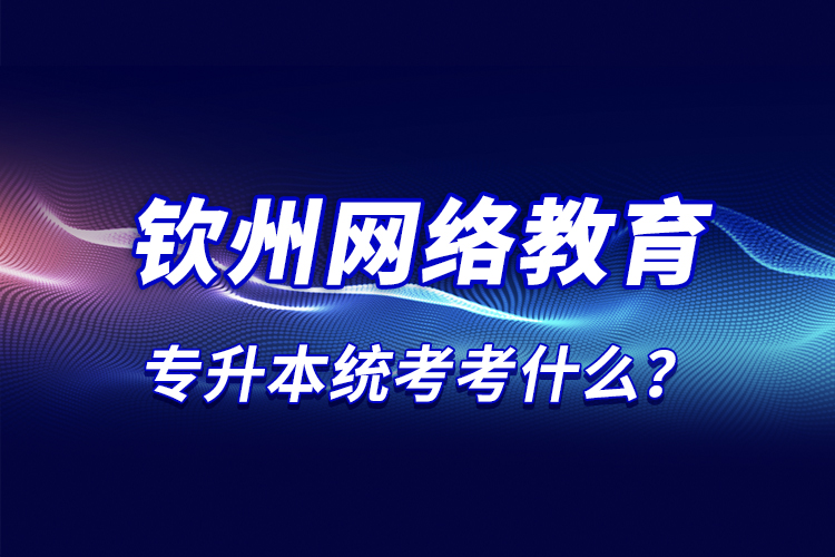 那么欽州網(wǎng)絡(luò)教育統(tǒng)考考什么？