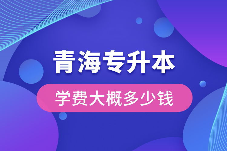 青海專升本學(xué)費大概多少錢一年？
