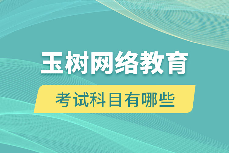 玉樹網(wǎng)絡(luò)教育考試科目有哪些？