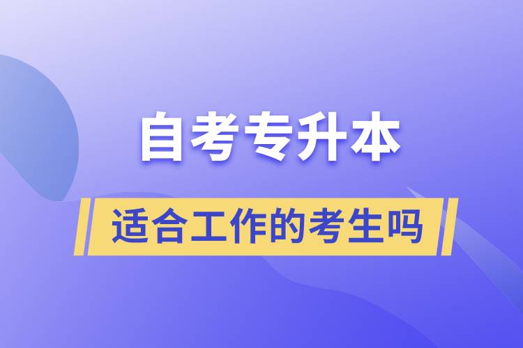 一起了解自考專升本的特點，適合工作忙的人報考么？