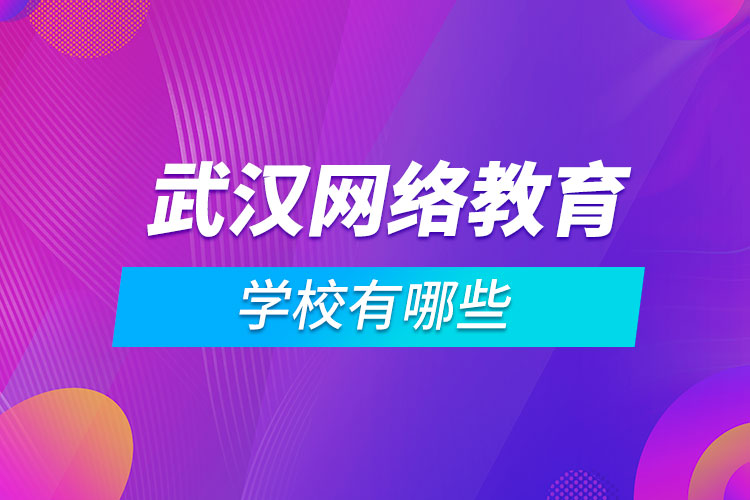武漢網(wǎng)絡教育學校有哪些