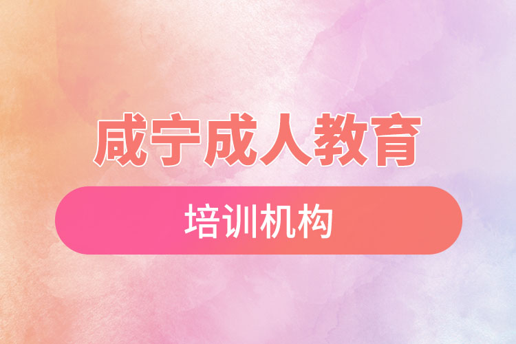 咸寧成人教育培訓機構