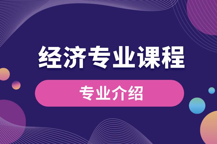 經(jīng)濟專業(yè)課程