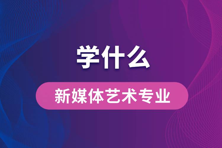 新媒體藝術(shù)專(zhuān)業(yè)學(xué)什么