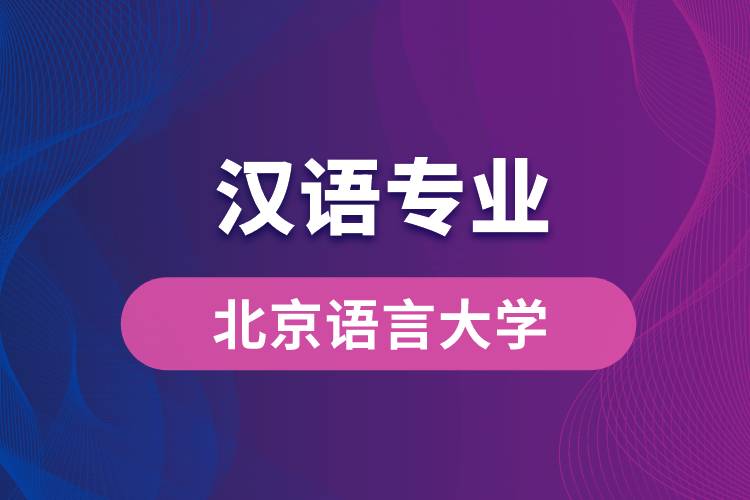 北京語(yǔ)言大學(xué)漢語(yǔ)專業(yè)怎么樣？