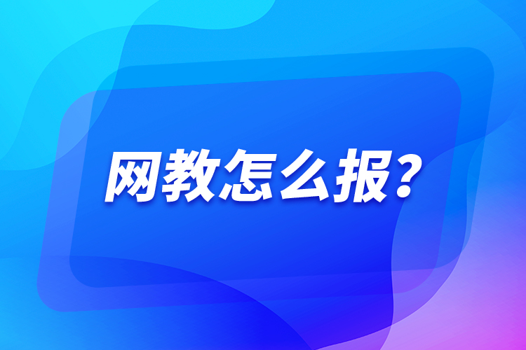 網(wǎng)教怎么報？