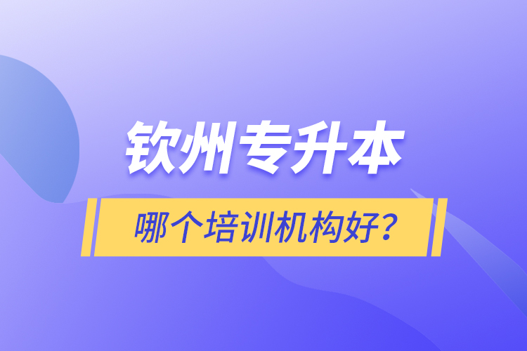 欽州專升本哪個培訓(xùn)機構(gòu)好？