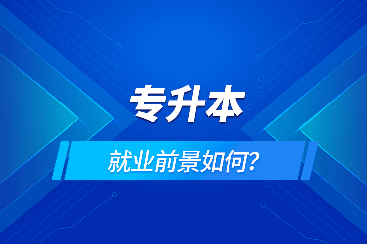 專升本就業(yè)前景如何？
