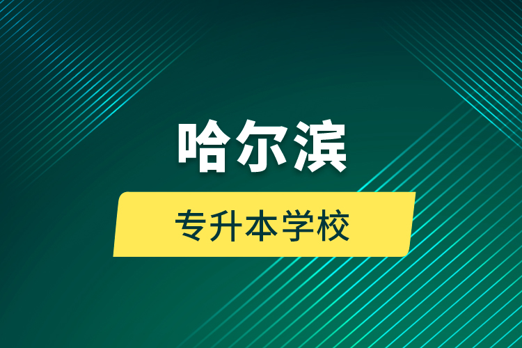 哈爾濱專升本學校