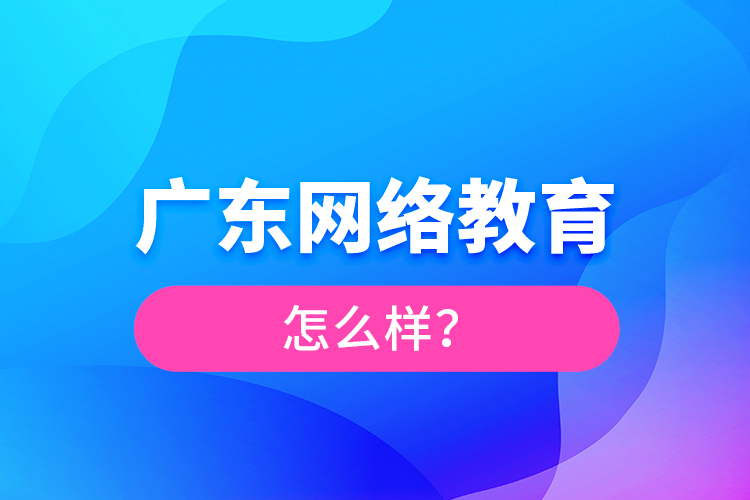 廣東網(wǎng)絡(luò)教育怎么樣？